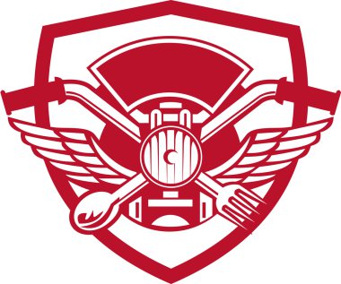 Çapraz kaşık ve çatal direksiyon Far Crest Retro