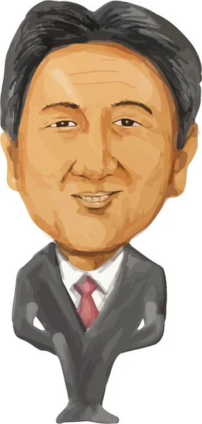 Japonia premiera Shinzo Abe — Wektor stockowy