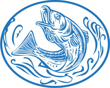 Oval çizim kadar atlama rockfish