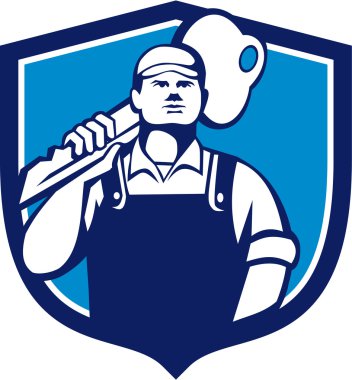 Anahtar Kilit Hizmetleri yürütmek anahtar omuz Crest Retro