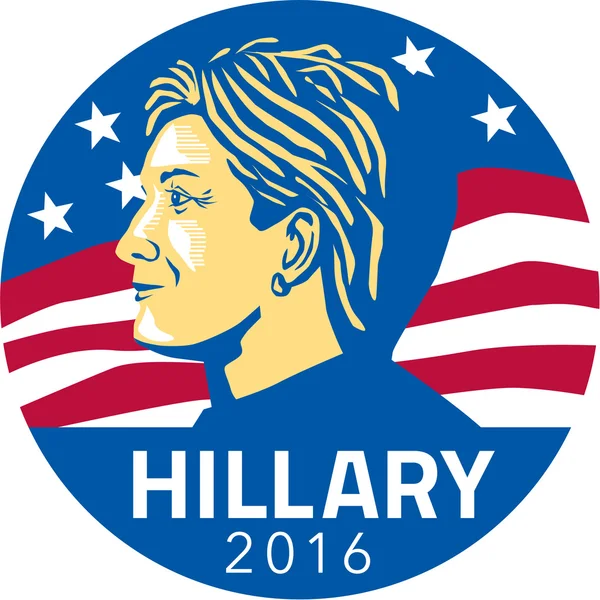 Hillary Clinton Presidente 2016 — Archivo Imágenes Vectoriales