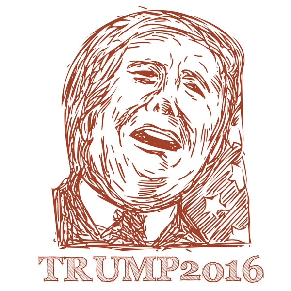 Trump 2016 Voorzitter — Stockvector