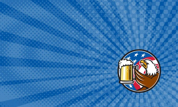 American Eagle Beer Carte de visite — Photo