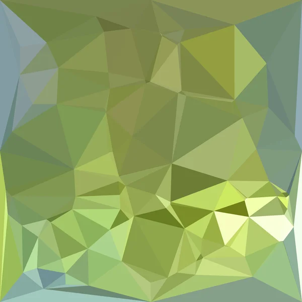 Olive Drab Résumé Faible fond de polygone — Image vectorielle