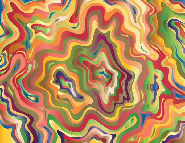 Digitální Mramorování Nebo Inkscape Ilustrace Abstraktního Vířícího Psychedelického Tekutého Mramoru — Stockový vektor