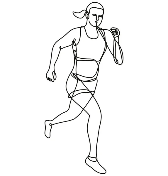 Vetores de Um Desenho De Linha Do Atleta Correndo Rápido e mais imagens de  Correr - Correr, Arte Linear, Contorno - iStock