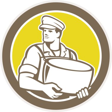 parmesan peyniri daire holding cheesemaker