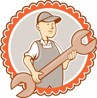 mekanik anahtar anahtarı rozet karikatür