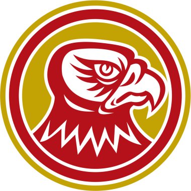 Şahin baş yan daire retro
