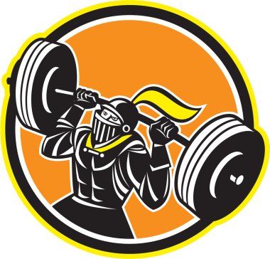 Kara Şövalye barbell daire retro kaldırma