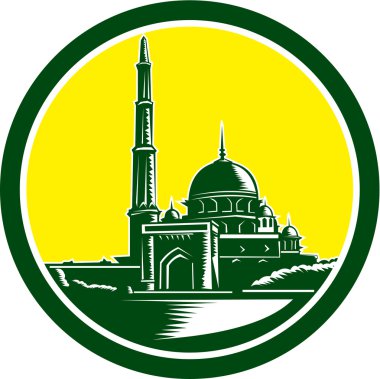 Putra Camii gravür retro