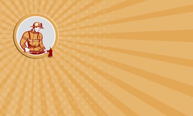 Kartvizit itfaiyeci itfaiyeci Holding Yangın baltası daire