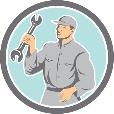 Mekanik anahtar anahtarı daire Retro Holding