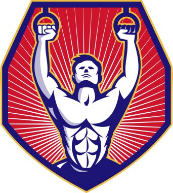 CrossFit eğitim atlet yüzük Retro