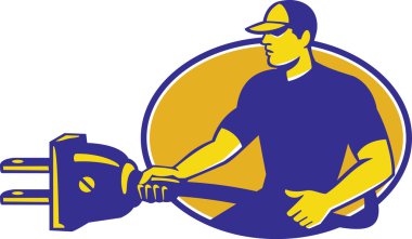 Elektrikçi takmayı holding elektrik fişi