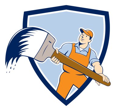 Ev ressam dev boya fırçası