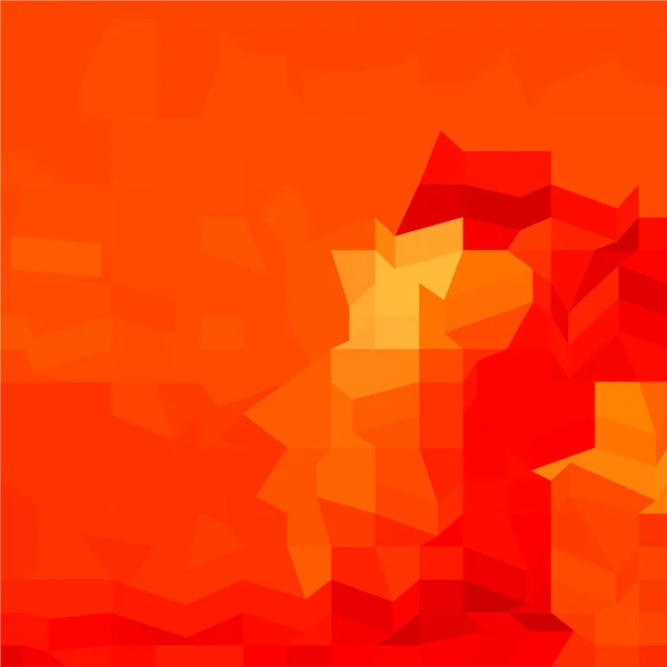 Roter Roboter abstrakter Hintergrund mit geringem Polygon — Stockvektor