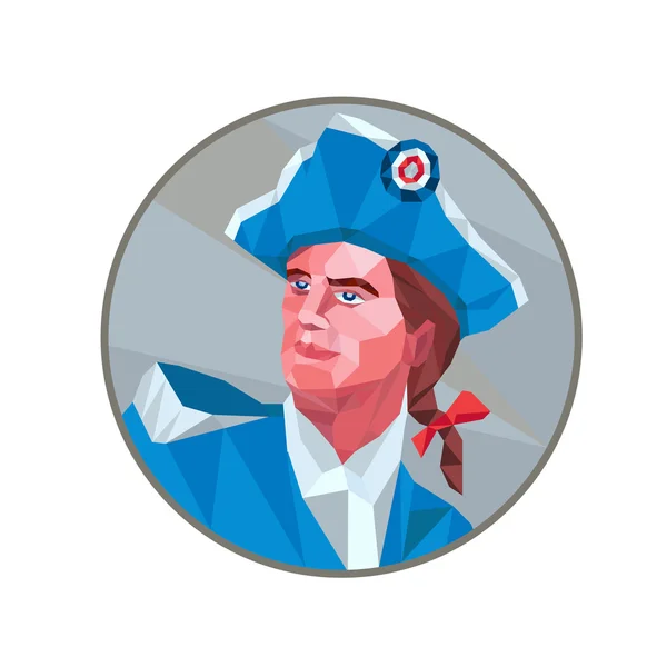 Patriota americano minuteman — Vector de stock