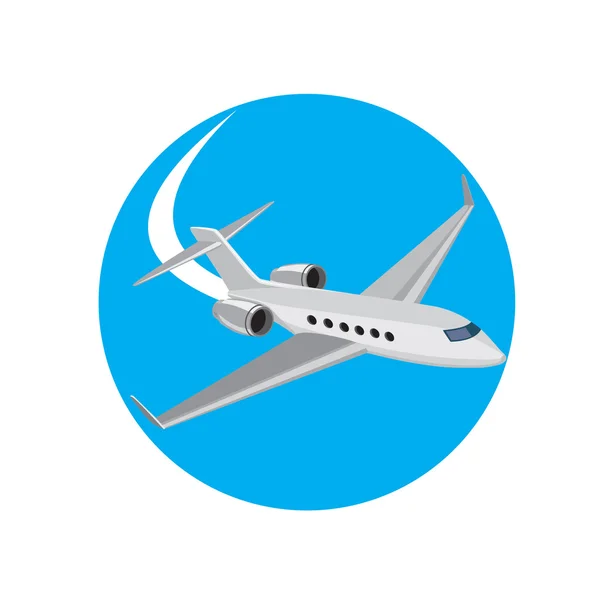 Hafif yolcu uçak — Stok Vektör