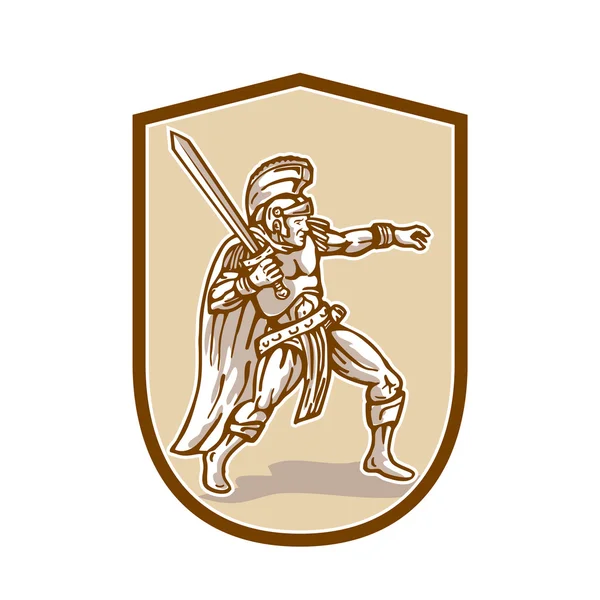 Zenturio römischer Soldat — Stockvektor