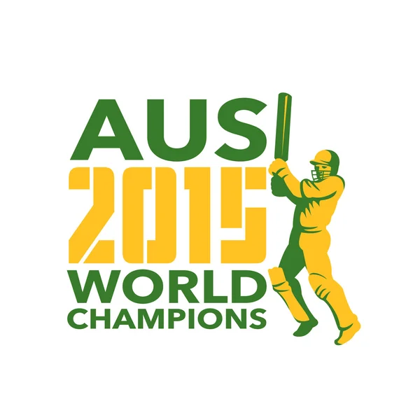 Cricket spelaren 2015 Australien — Stock vektor