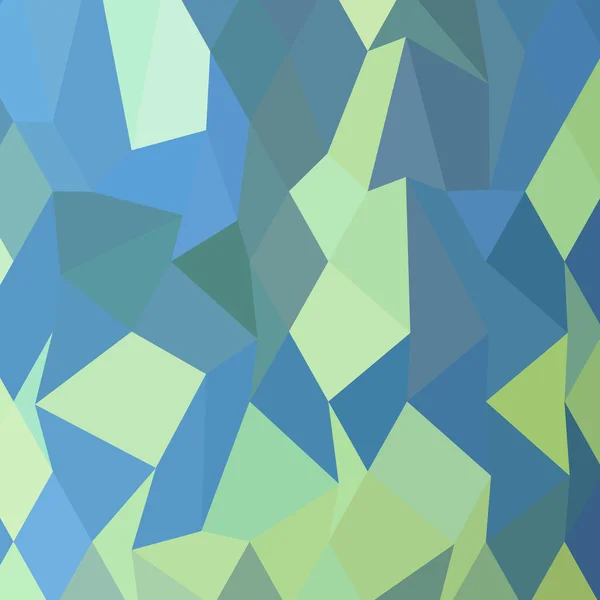 Cal Verde Pastel Azul Abstracto Bajo Fondo Polígono — Vector de stock