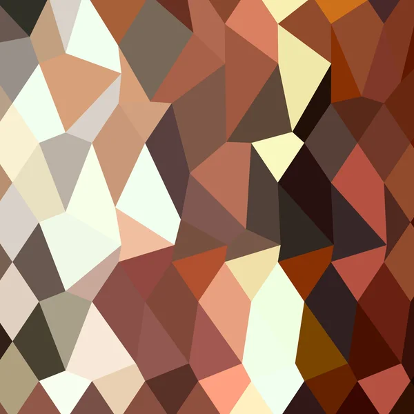 Burnt Sienna abstracte lage veelhoek achtergrond — Stockvector