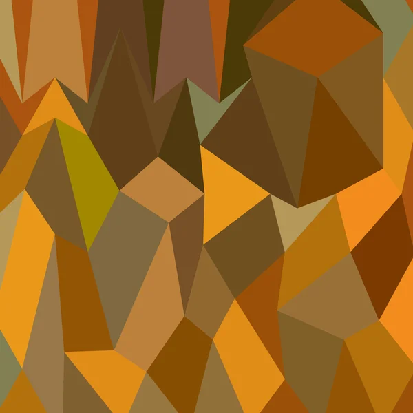 Koperen bruin abstracte lage veelhoek achtergrond — Stockvector
