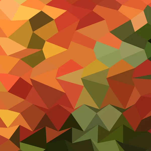 Diep saffraan oranje abstracte lage veelhoek achtergrond — Stockvector