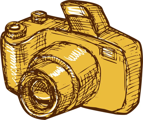 Digital Camera Drawing — Stock Vector