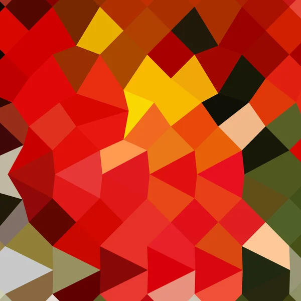 Lava Rot abstrakte niedrige Polygon Hintergrund — Stockvektor
