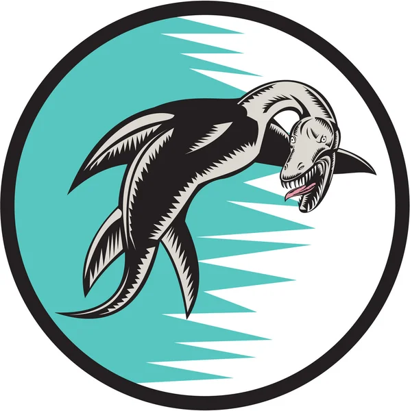 Морской змеиный круг — стоковый вектор
