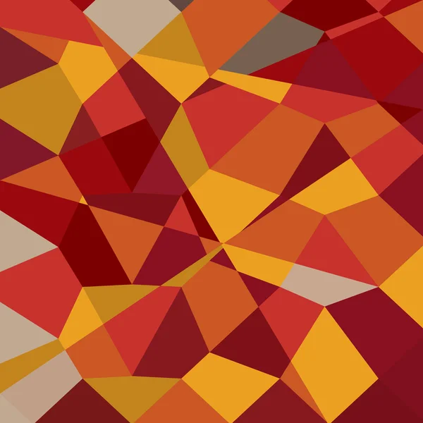 Carnelian röda abstrakt låg Polygon bakgrund — Stock vektor