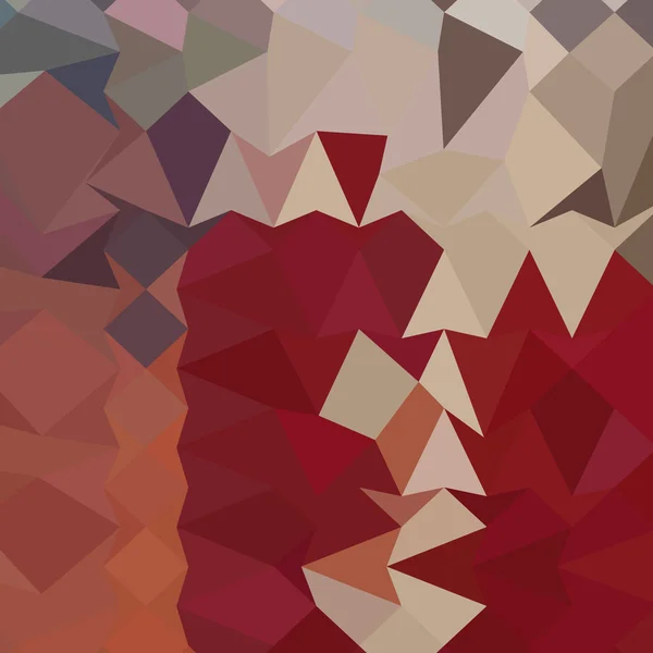 Antike rubinrote abstrakte niedrige Polygon Hintergrund — Stockvektor