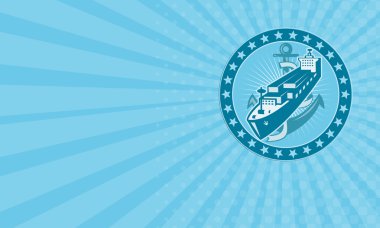 çapa yıldız ile konteyner gemisi