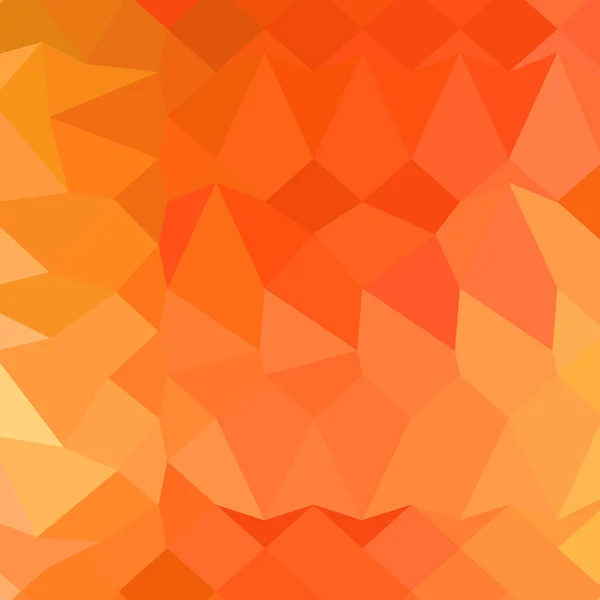 Orange Abstract Low Polygon Background — Stock Vector