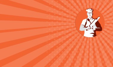 Chef Cook with Rolling Pin