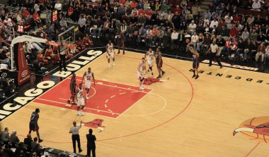 NBA basketmatch mellan Charlotte Bobcats och Chicago Bulls på United Center, Chicago, Usa på lördag, 11 April, 2009