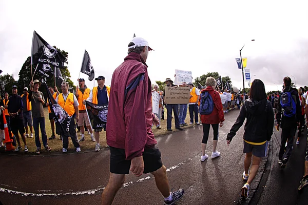 Picket Line Ports of Auckland — Stock Photo, Image