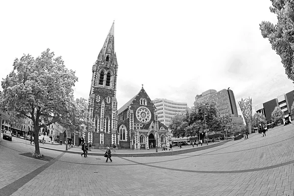 Turister Christchurch Cathedral — Stockfoto