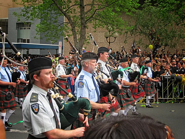 Auckland Police Bagpipers RWC 2011 — Stock Photo, Image