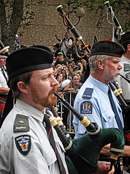 Bagpipers Playing Bagpipes — Stock Photo, Image