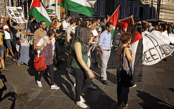 Protesta de Israel a Gaza de finalesAnty-izraelskiego Protest do końca Strefy Gazy — Zdjęcie stockowe