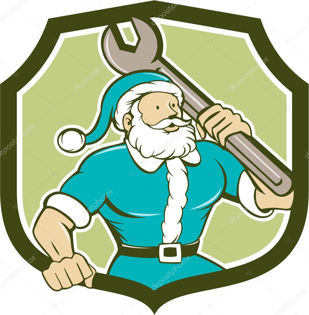 Santa Claus Mechanic Spanner