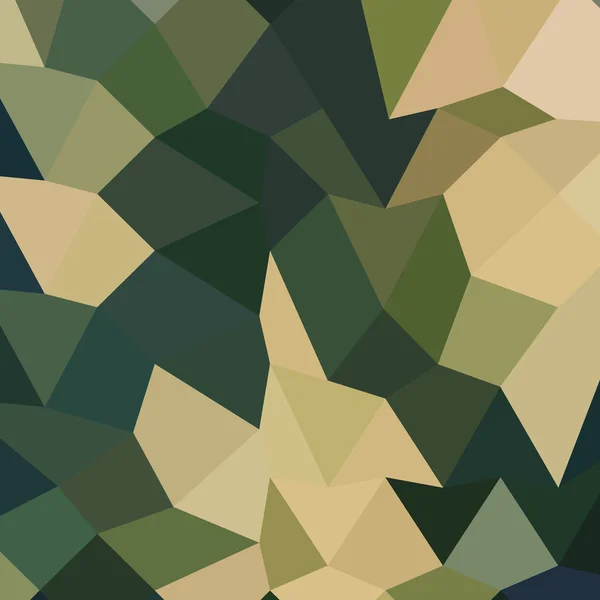 Vert olive foncé Résumé Faible fond de polygone — Image vectorielle