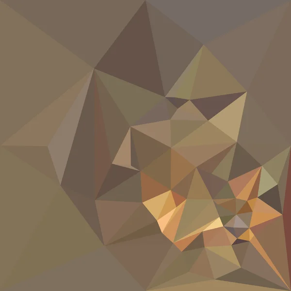 Dark Tan Brown fond bas polygone — Image vectorielle