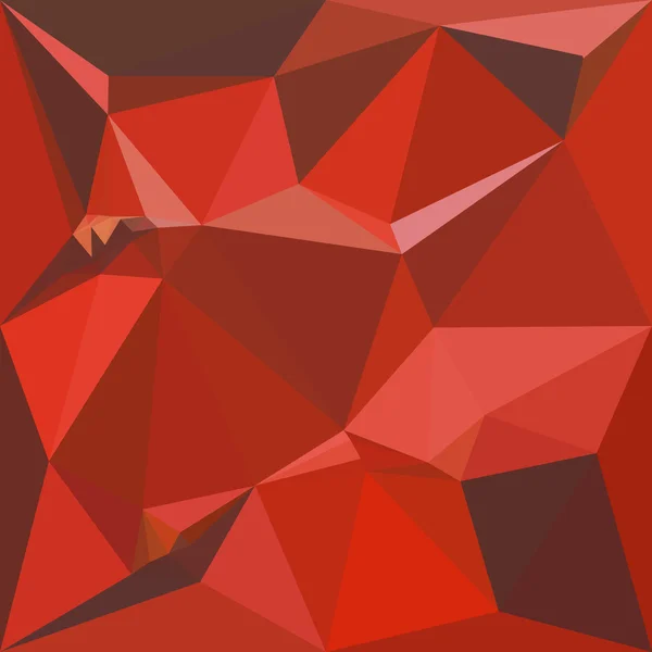 オーバーンの赤い低ポリゴン背景 — ストックベクタ
