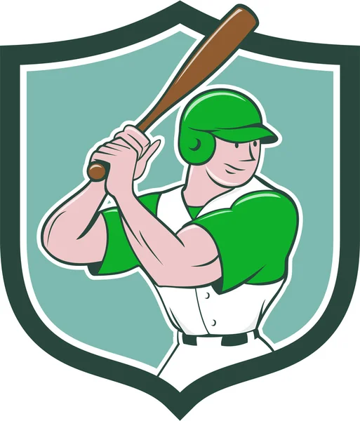 Baseball Player Batting Stance — Stock vektor