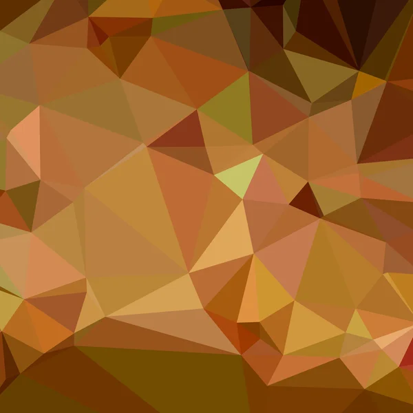 Cocoa Brown Low Polygon Background — ストックベクタ