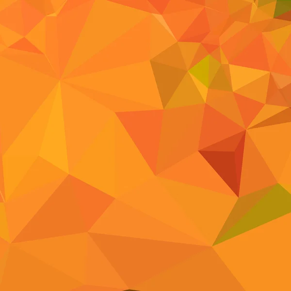 Pumpkin Orange Low Polygon Background — ストックベクタ